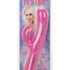 First Time Dual Exciter Vibrator Waterproof Pink 4 Inch