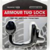 Armour Gear Armour Tug Lock Cockring With Anal Stimulation Black Standard Size