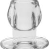 Perfect Fit Anal Tunnel Plug Clear Medium 6.3 Inch Circumference