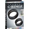 Fantasy C Ringz Max Width Silicone Rings Cockrings 2 Each Per Set Black