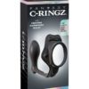 Fantasy C Ringz Rock Hard Ass Gasm Vibrating Silicone Cockring With Prostate Plug Waterproof Black