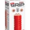 Pipedream Extreme Tight Grip Dual Density Squeezable Mouth and Ass Masturbator Red