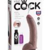 King Cock Squirting Dildo With Balls Dildo Waterproof Brown 9 Inches