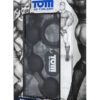 Tom Of Finland Silicone Cock Ring With 3 Weighted Anal Balls Black 12 Inch