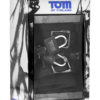 Tom Of Finland Neoprene Wrist Cuffs With Lock Black