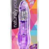 Naturally Yours Fantasy Vibe Jelly Realistic Vibrator Waterproof Purple 8.5 Inch