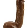 X5 Hard On Realistic Dildo Brown 8.75 Inch