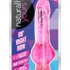 Naturally Yours Mr. Right Now Jelly Realistic Vibrator Waterproof Pink 6.5 Inch