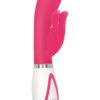 Disco Bunny Silicone Rechargeable Dual Vibe Pink 4 Inch