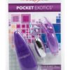 Pocket Exotics Snow Bunny Bullet Purple 4 Inch