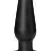 Platinum Silicone Anal plug Black 4 Inches