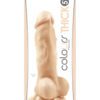 Colours Pleasures Dong Thick Silicone White 5 Inches