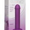 Platinum Truskyn The Tru Touch Silicone Dildo Purple 7.5 Inches