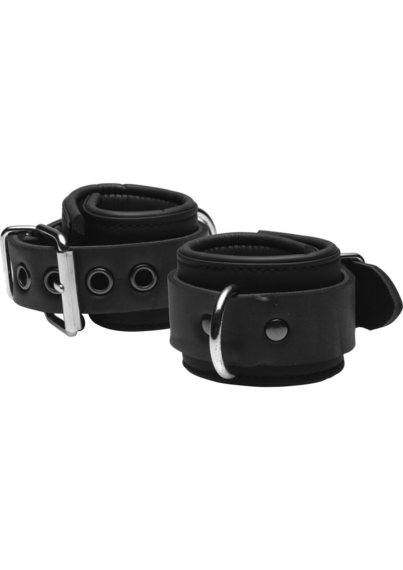 Master Series Neoprene Buckle Cuffs Black