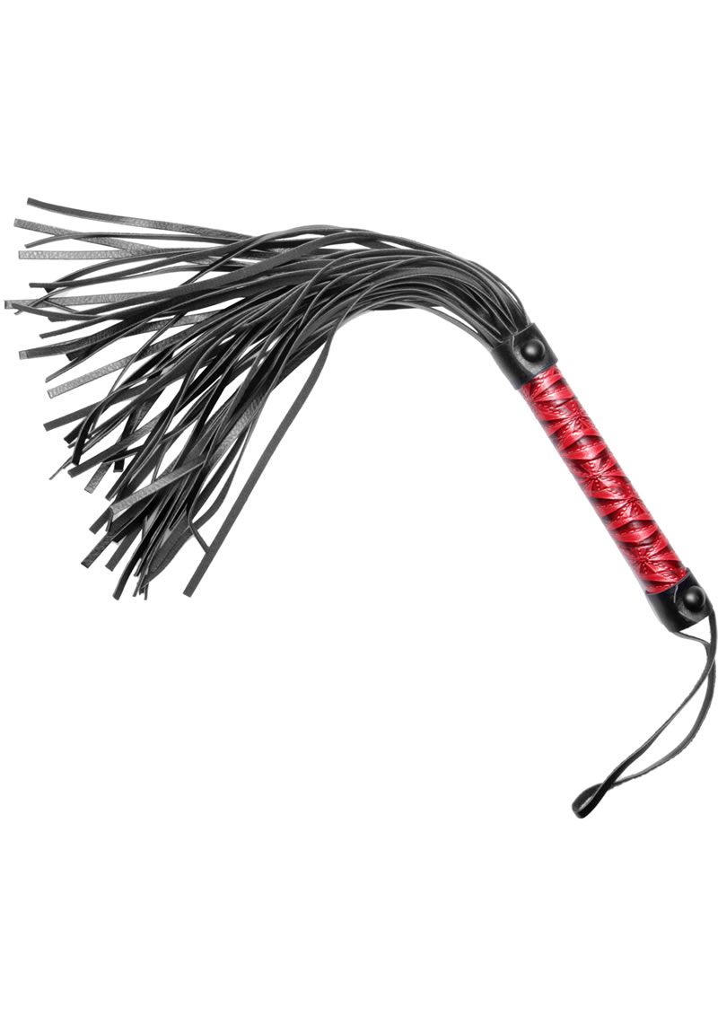 Master Series Embossed Flogger Red 20 Inches