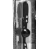 Master Series Hush Locking Silicone Comfort Ball Gag Black 1.65 Inch Diameter