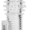 Size Matters Clear sensations vibrating Textured Erection Sleeve TPR Clear