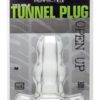 Perfect Fit Double Tunnel Plug Clear Medium