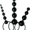Trinity Vibes Tripled Anal Trainer Bead Set Black
