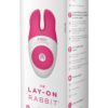 The Lay On Silicone Rabbit Vibe Hot Pink