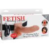 Fetish Fantasy Series Vibrating Hollow Strap On With Balls Wired Remote Flesh 7 Inch