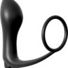 Anal Fantasy Collection Ass-Gasm Cockring Vibrating Plug Kit Silicone Waterproof Black