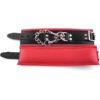 Rouge Padded Leather Wrist Cuffs Black And Red