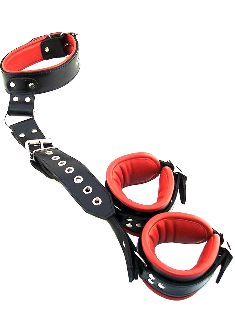Rouge Neck To Hand Restraint Black And Red