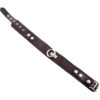 Rouge Plain Leather Collar 1 Ring Black