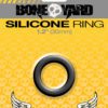 Bone Yard Silicone Ring Cockring Black 1.2 Inch Diameter