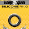 Bone Yard Silicone Ring Cockring Black 1.4 Inch Diameter