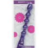 Booty Call Booty Bender Silicone Beaded Anal Probe Waterproof Purple 7 Inch