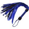 Flogger Suede Suede Black and Blue 18 Inch