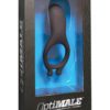 Optimale Rechargeable Vibrating Silicone C Ring Waterproof Black