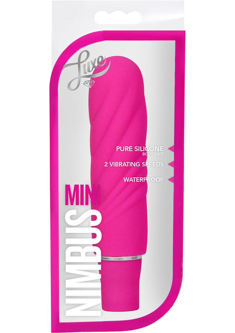 Luxe Nimbus Mini Multifuction Vibe Silicone Waterproof Fuchsia 4.75 Inch