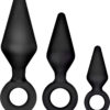 Luxe Night Rimmer Silicone Anal Kit Black