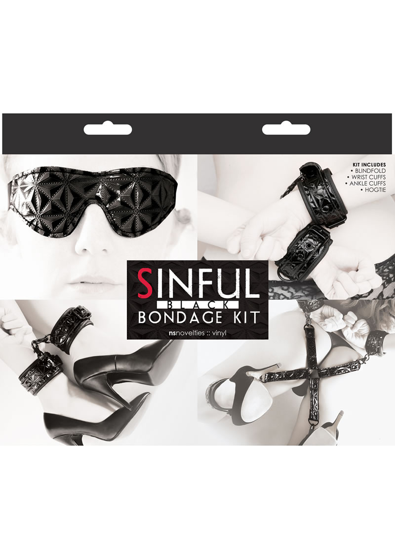 Sinful Bondage Vinyl Kit Black