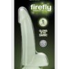 Firefly Smooth Glow In The Dark Dong Clear 5 Inch
