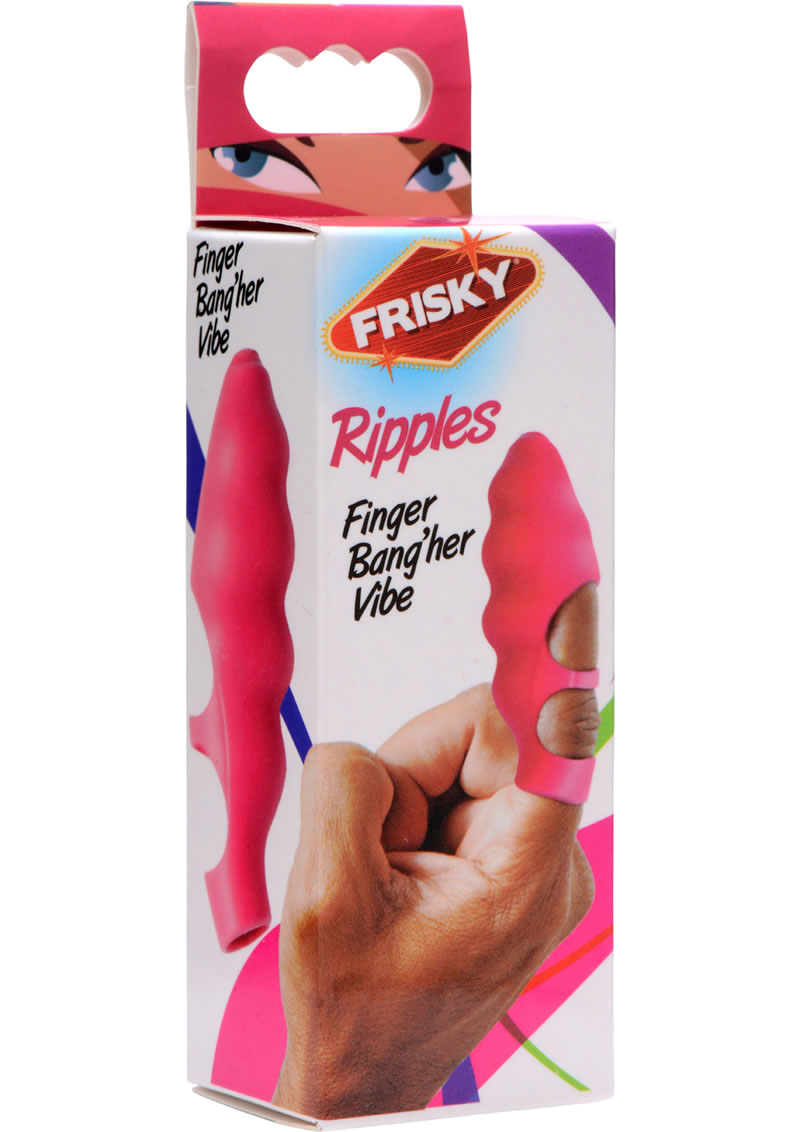 Frisky Ripples Finger Bang`her Vibe Silicone Pink