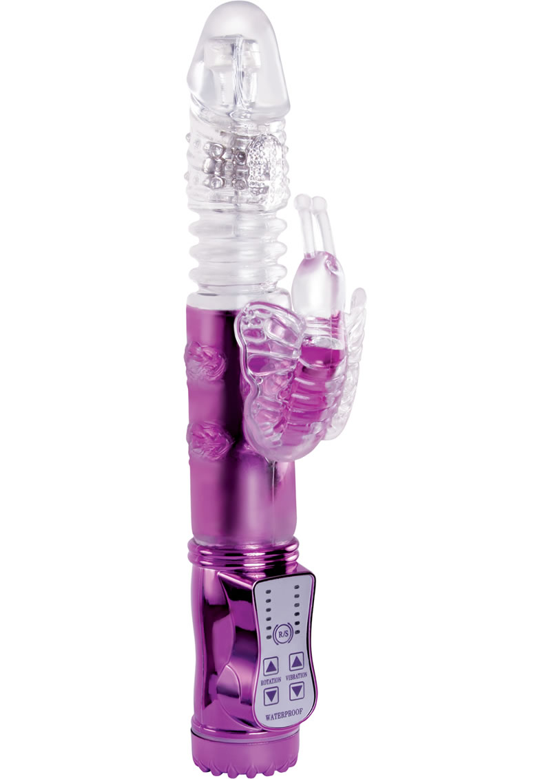 Wyld Vibes Deep Stroker Butterfly Clear And Purple