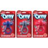 Orny Reuseable Ring Vibe Latex Free Waterproof Assorted Colors 6 Each Per Box