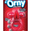 Orny Reuseable Ring Vibe Latex Free Waterproof Red