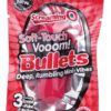Soft Touch Vooom Bullets Reuseable Latex Free Waterproof Red