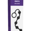 Kinx Onyx Anal Beads Flexible Silicone Black