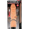 Natural Realskin Hot Cock #3 USB Rechargeable Warming Realistic Vibrator Waterproof Flesh 8 Inch