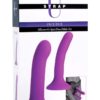 Strap U Incurve G-Spot Duo Dildo Set Silicone Purple