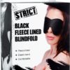 Strict Fleece Lined Blindfold Black