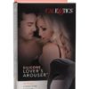 Silicone Lovers Arouser Vibrating Cockring Waterproof Black