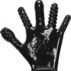 Finger Fuck Textured Glove Flex Black