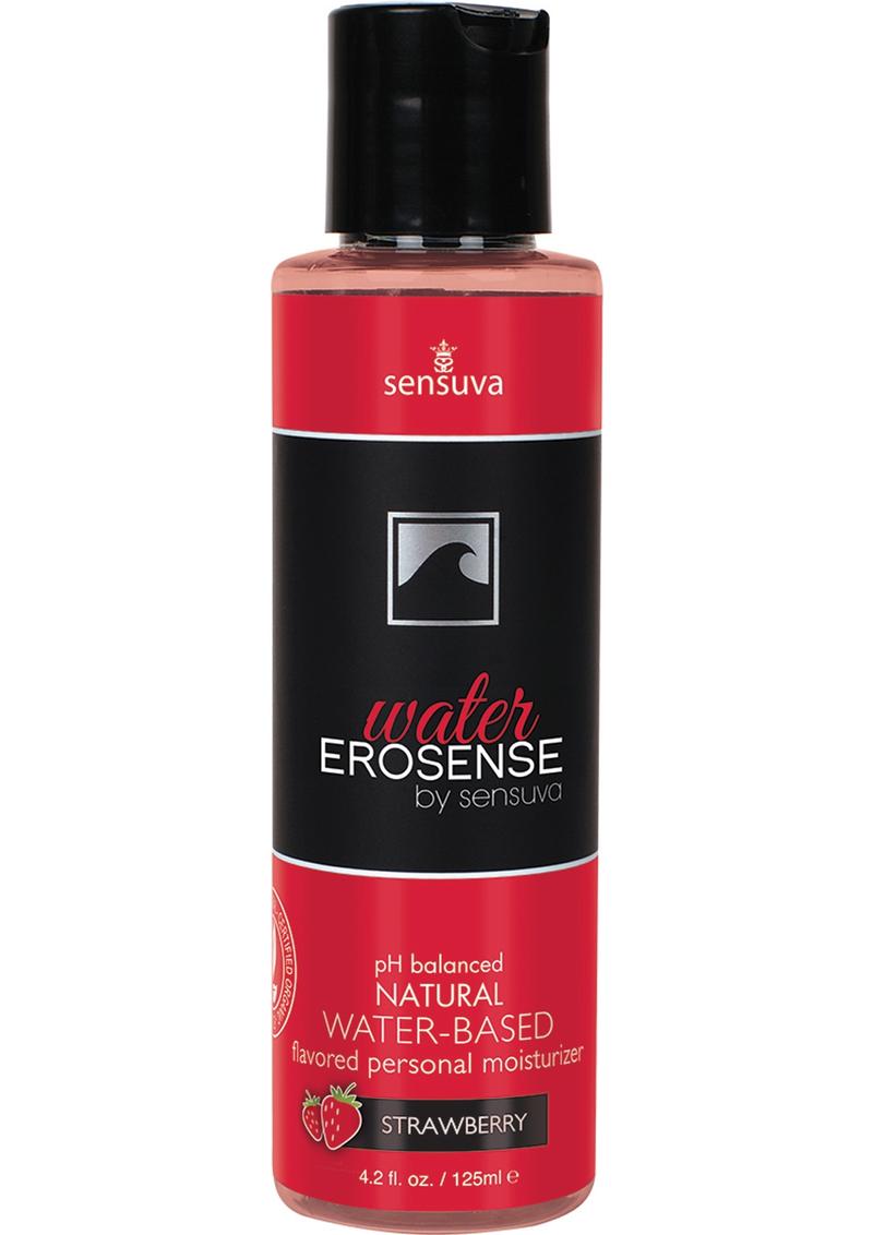 Erosense Water Natural Water Based Personal Lubricant Strawberry 4.2 FL OZ
